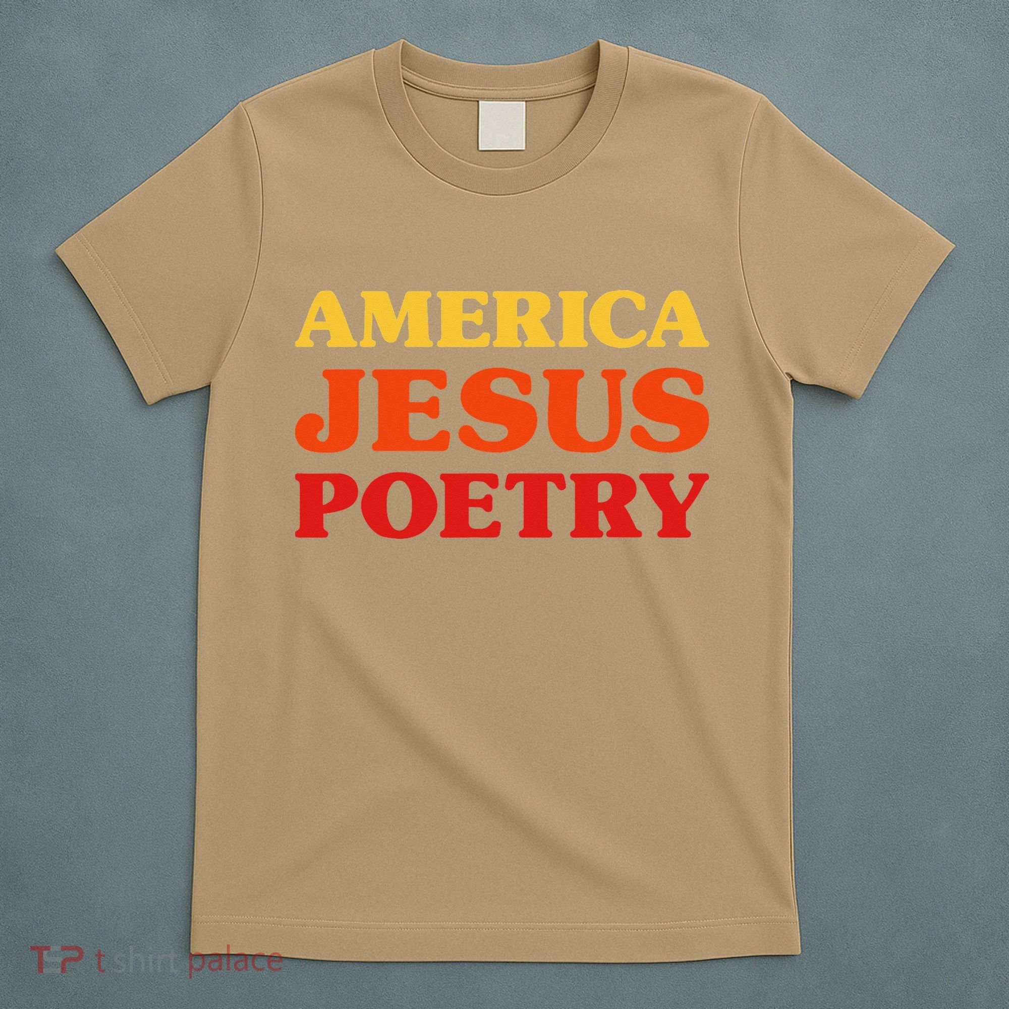Poetry Lover I Love Poetry America Jesus Poetry T-Shirt