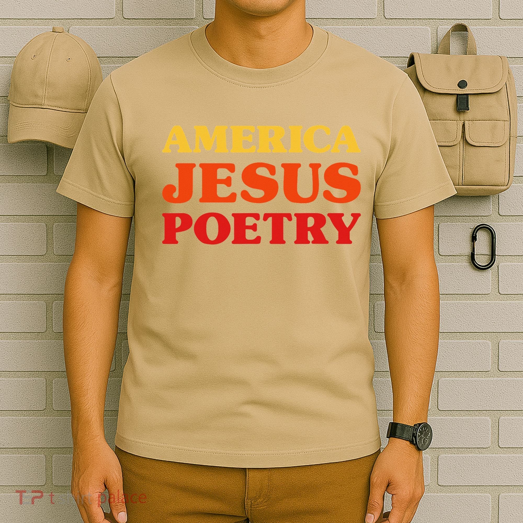 Poetry Lover I Love Poetry America Jesus Poetry T-Shirt
