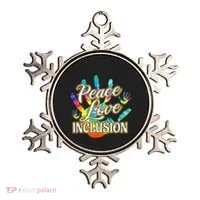 Peace Love Inclusion Sped Squad Special Ed Teacher Cute Gift Ornament thumb 0