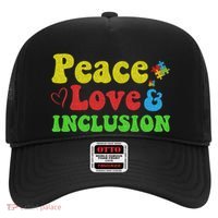 Peace Love Inclusion Sped Squad Special Ed Teacher Gift Hat thumb 0