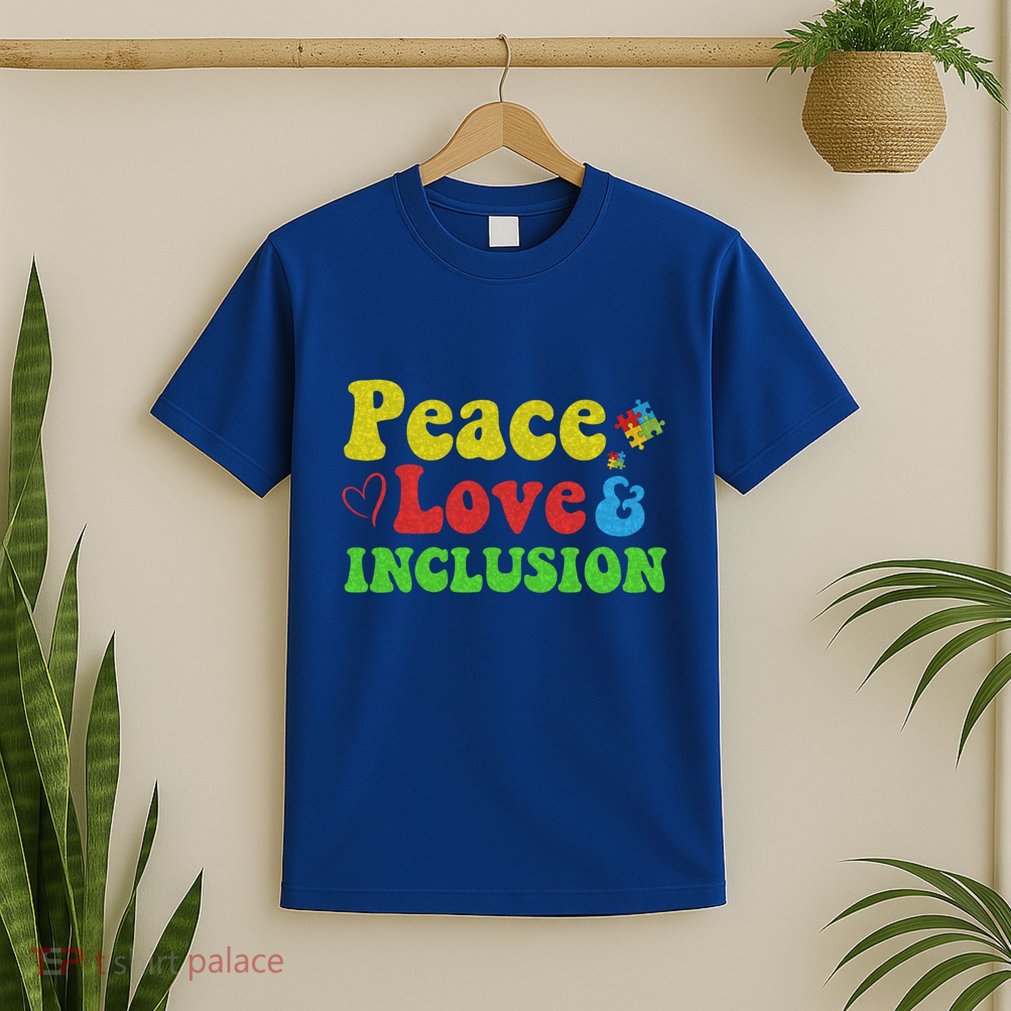 Peace Love Inclusion Sped Squad Special Ed Teacher Gift T-Shirt