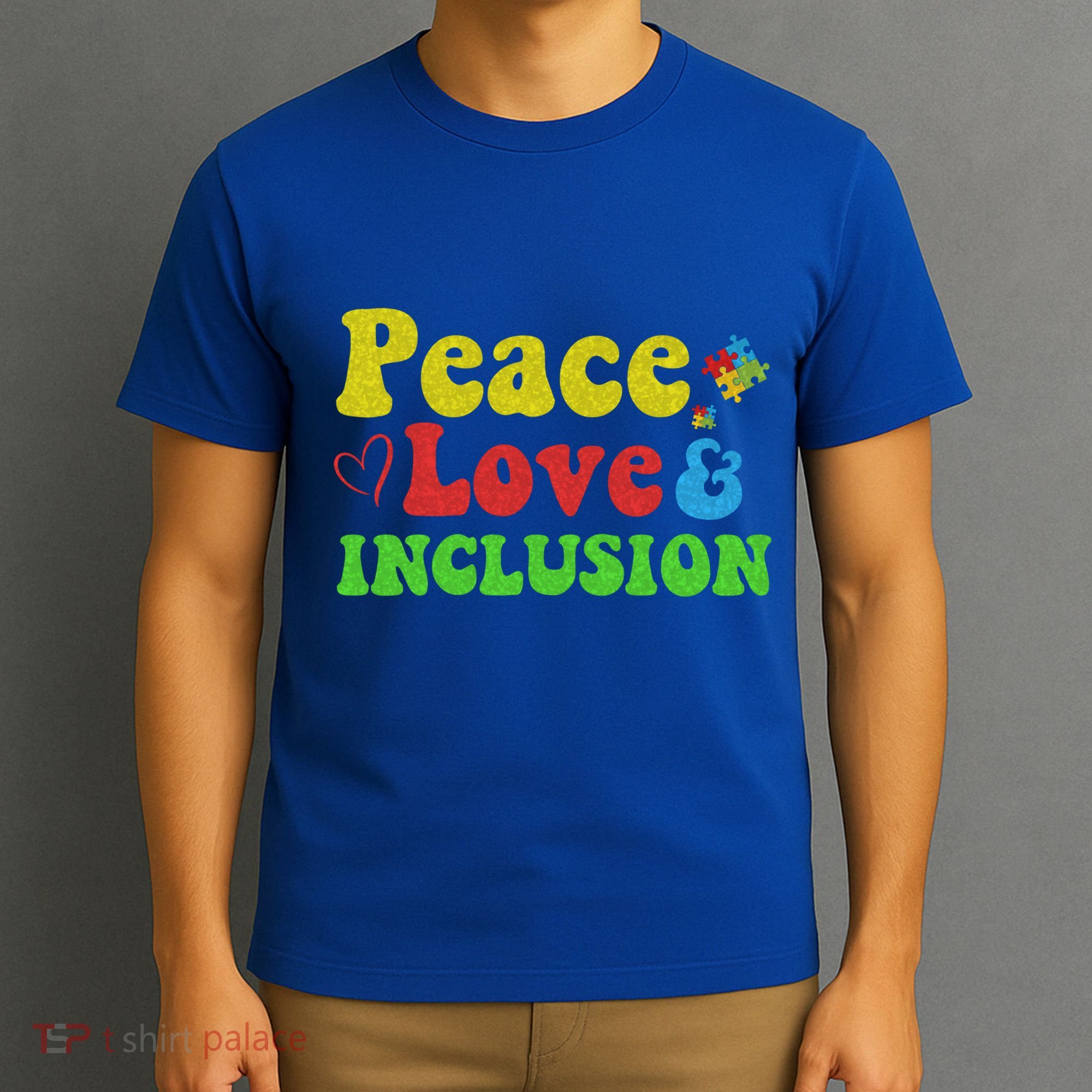 Peace Love Inclusion Sped Squad Special Ed Teacher Gift T-Shirt