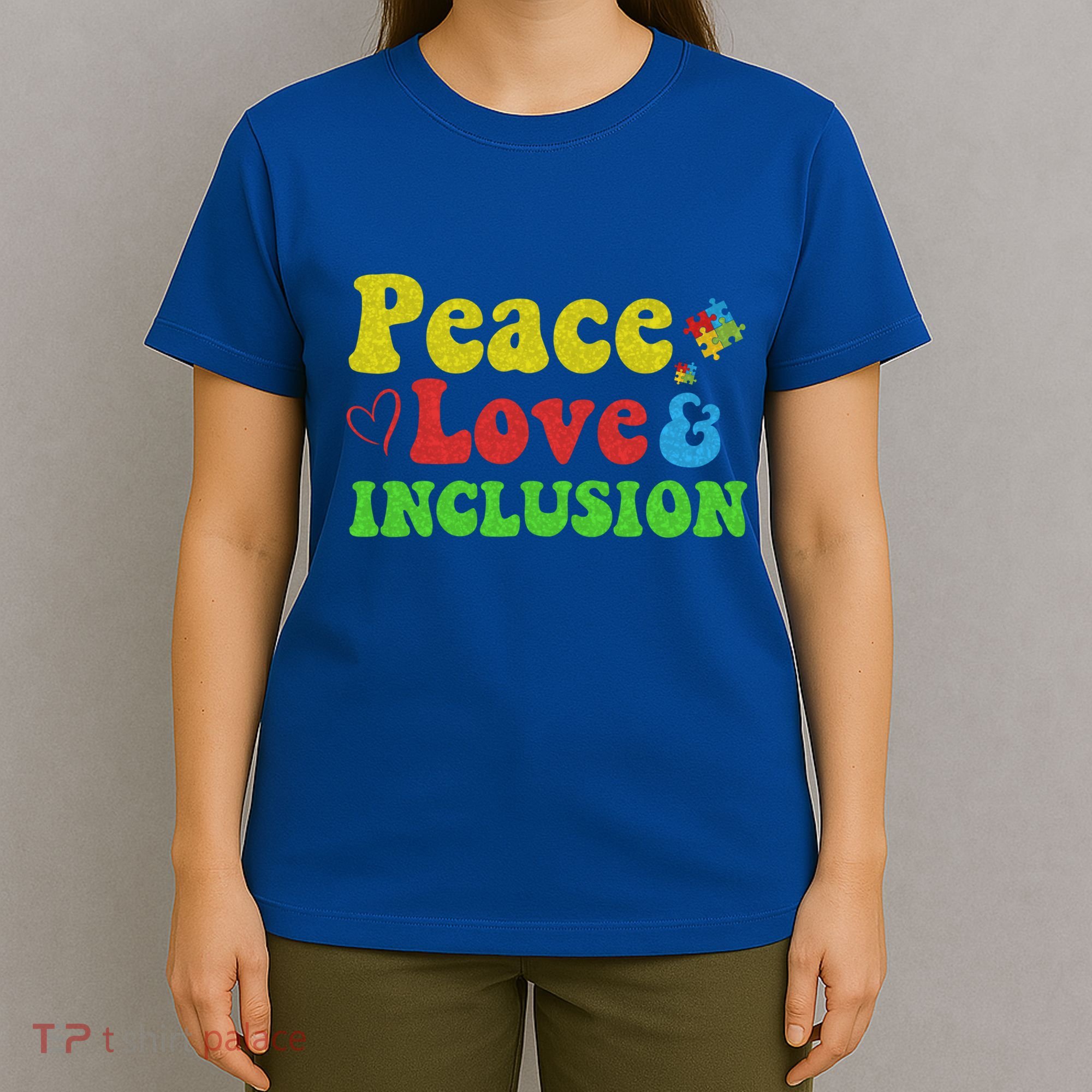 Peace Love Inclusion Sped Squad Special Ed Teacher Gift T-Shirt