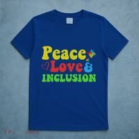 Peace Love Inclusion Sped Squad Special Ed Teacher Gift T-Shirt thumb 5