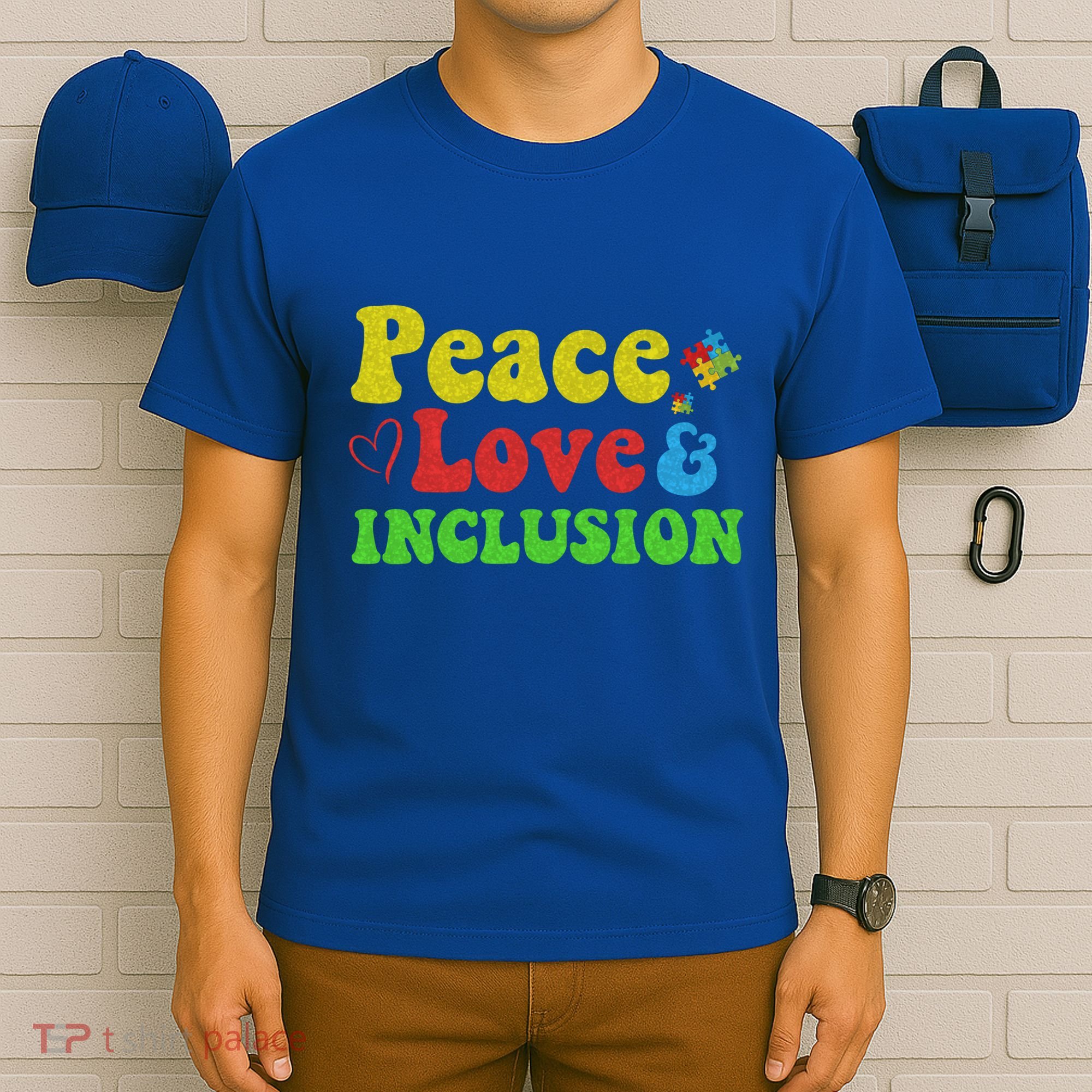 Peace Love Inclusion Sped Squad Special Ed Teacher Gift T-Shirt
