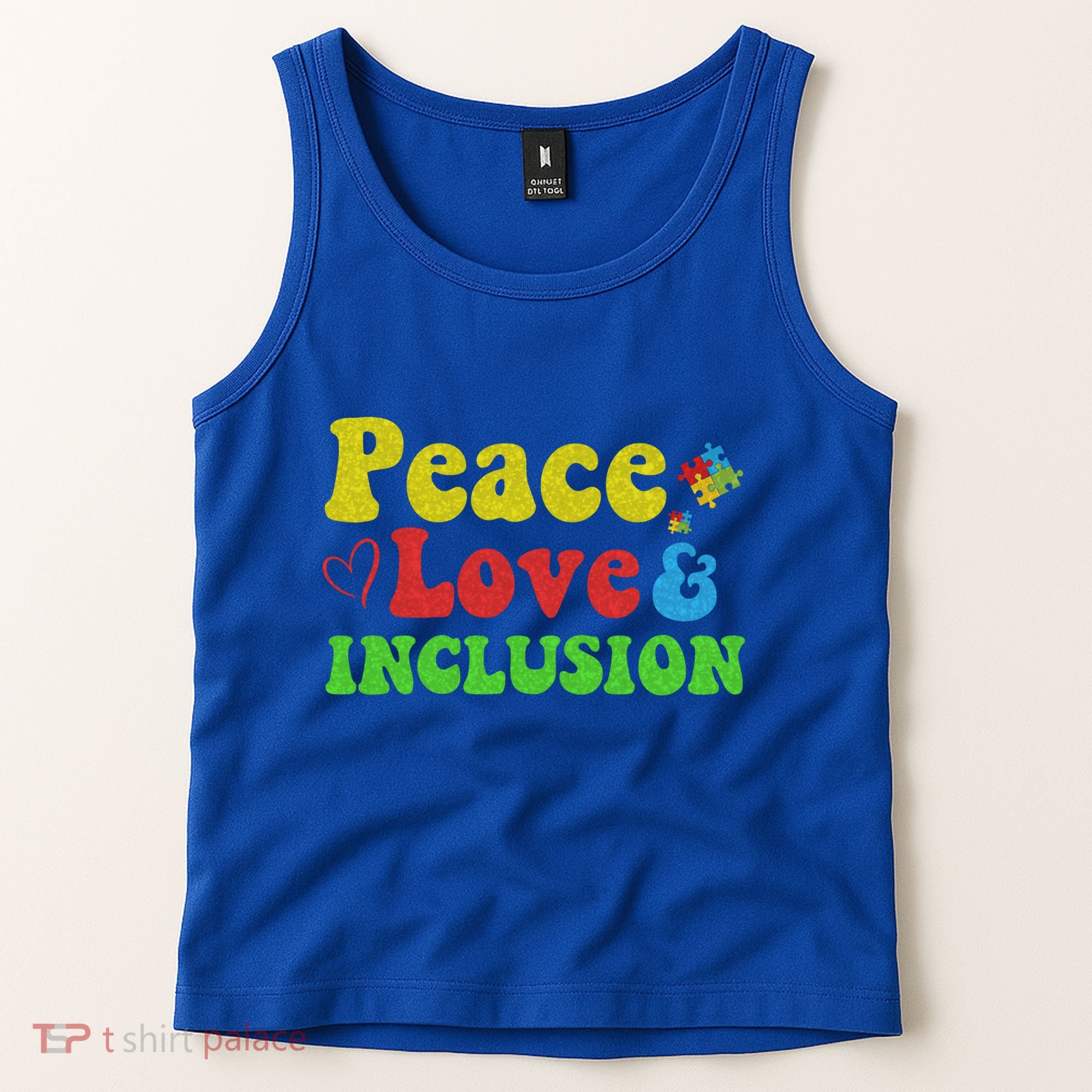 Peace Love Inclusion Sped Squad Special Ed Teacher Gift Tank Top