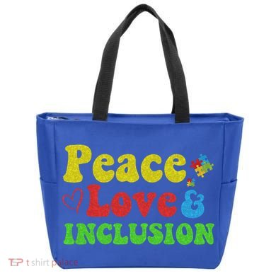 Peace Love Inclusion Sped Squad Special Ed Teacher Gift Tote Bag