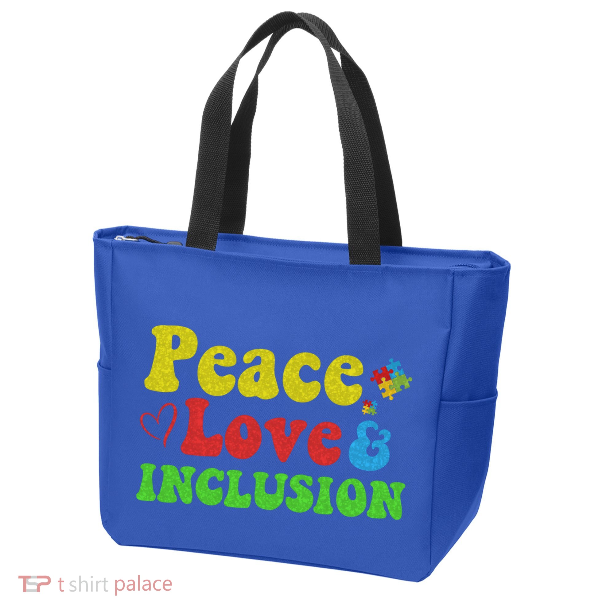 Peace Love Inclusion Sped Squad Special Ed Teacher Gift Tote Bag