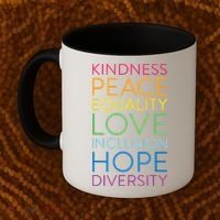 Peace Love Inclusion Equality Diversity Human Rights Coffee Mug thumb 2