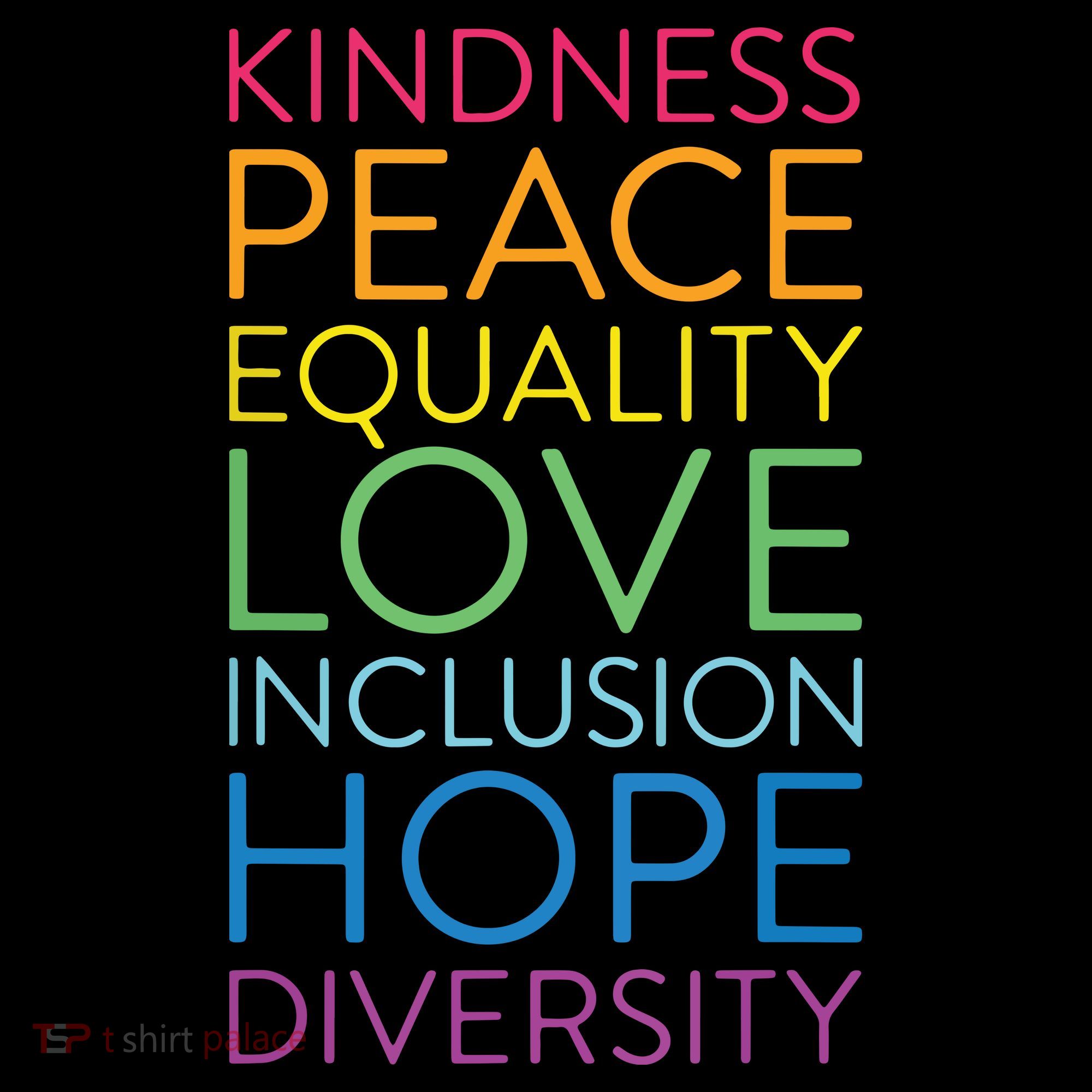 Peace Love Inclusion Equality Diversity Human Rights Coffee Mug