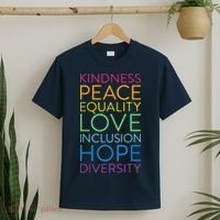 Peace Love Inclusion Equality Diversity Human Rights T-Shirt thumb 2