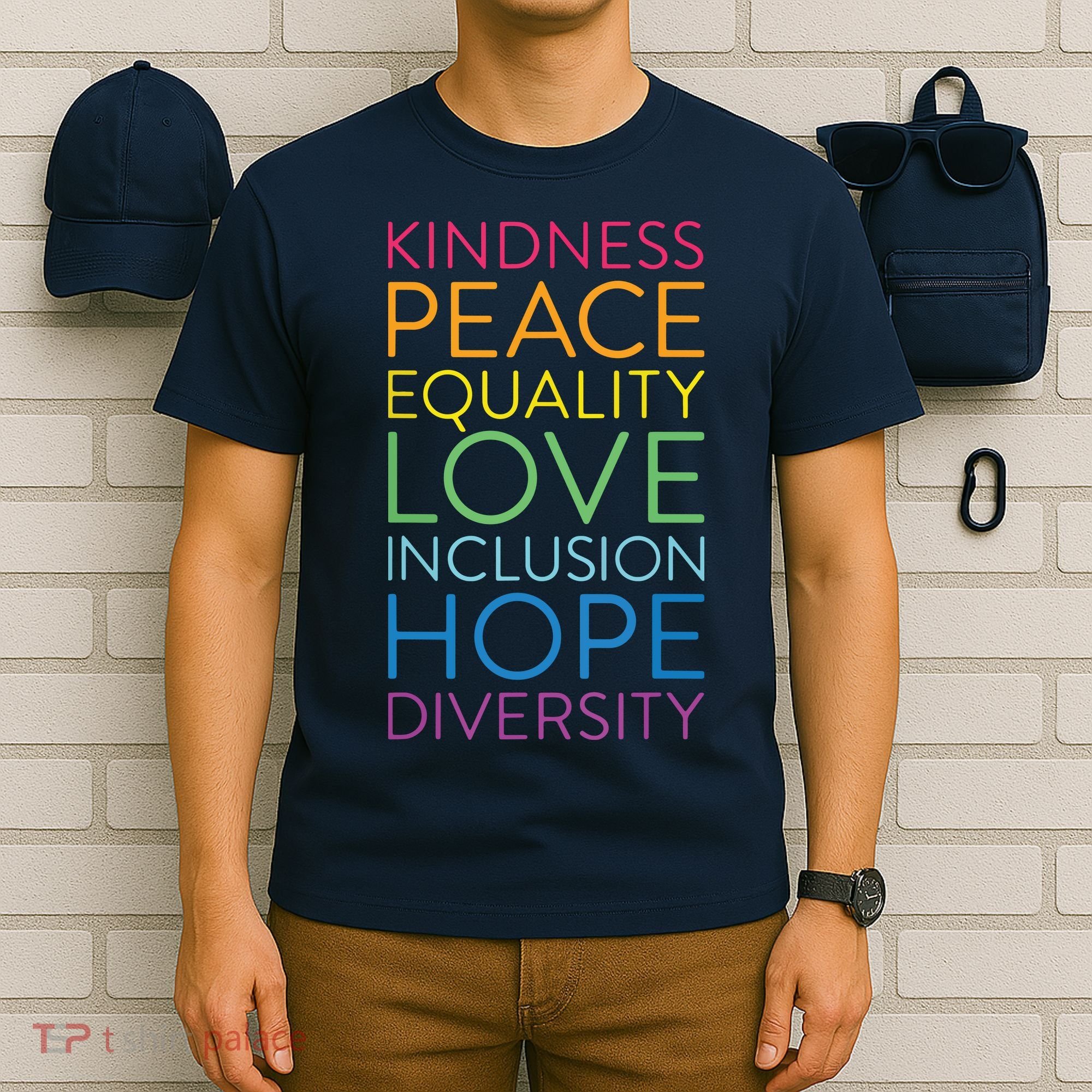 Peace Love Inclusion Equality Diversity Human Rights T-Shirt