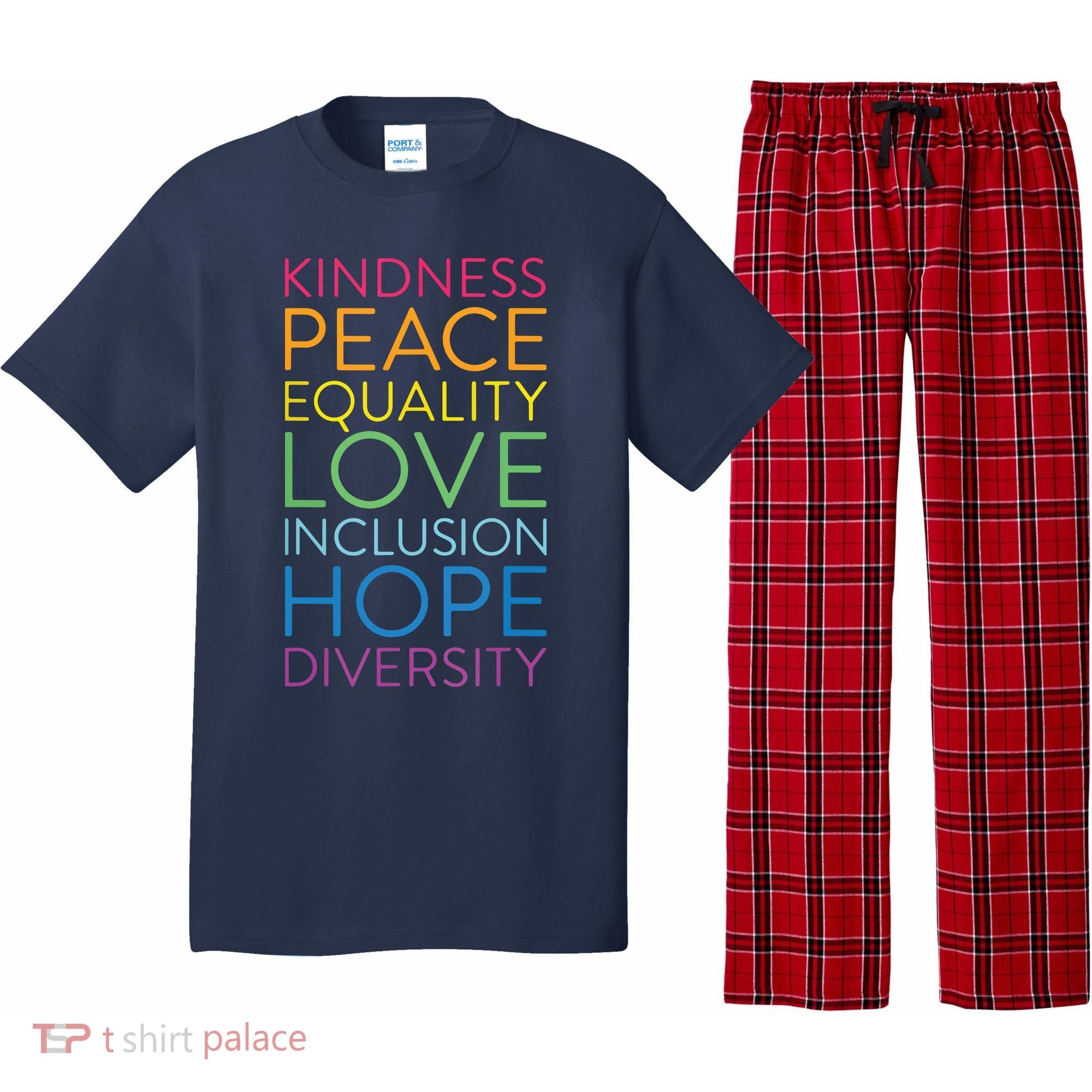 Peace Love Inclusion Equality Diversity Human Rights Pajama Set