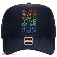 Peace Love Inclusion Equality Diversity Human Rights Hat thumb 0