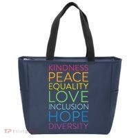 Peace Love Inclusion Equality Diversity Human Rights Tote Bag thumb 0