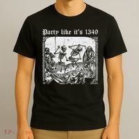 Party Like It's 1349 Black Death European Plague Rat T-Shirt thumb 3