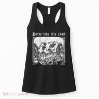Party Like It's 1349 Black Death European Plague Rat Women's Tank Top thumb 0