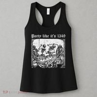 Party Like It's 1349 Black Death European Plague Rat Women's Tank Top thumb 3