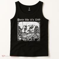 Party Like It's 1349 Black Death European Plague Rat Tank Top thumb 2