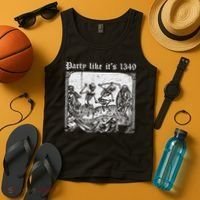 Party Like It's 1349 Black Death European Plague Rat Tank Top thumb 4