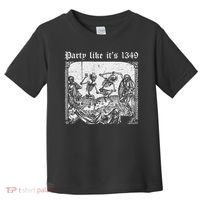 Party Like It's 1349 Black Death European Plague Rat Toddler T-Shirt thumb 0