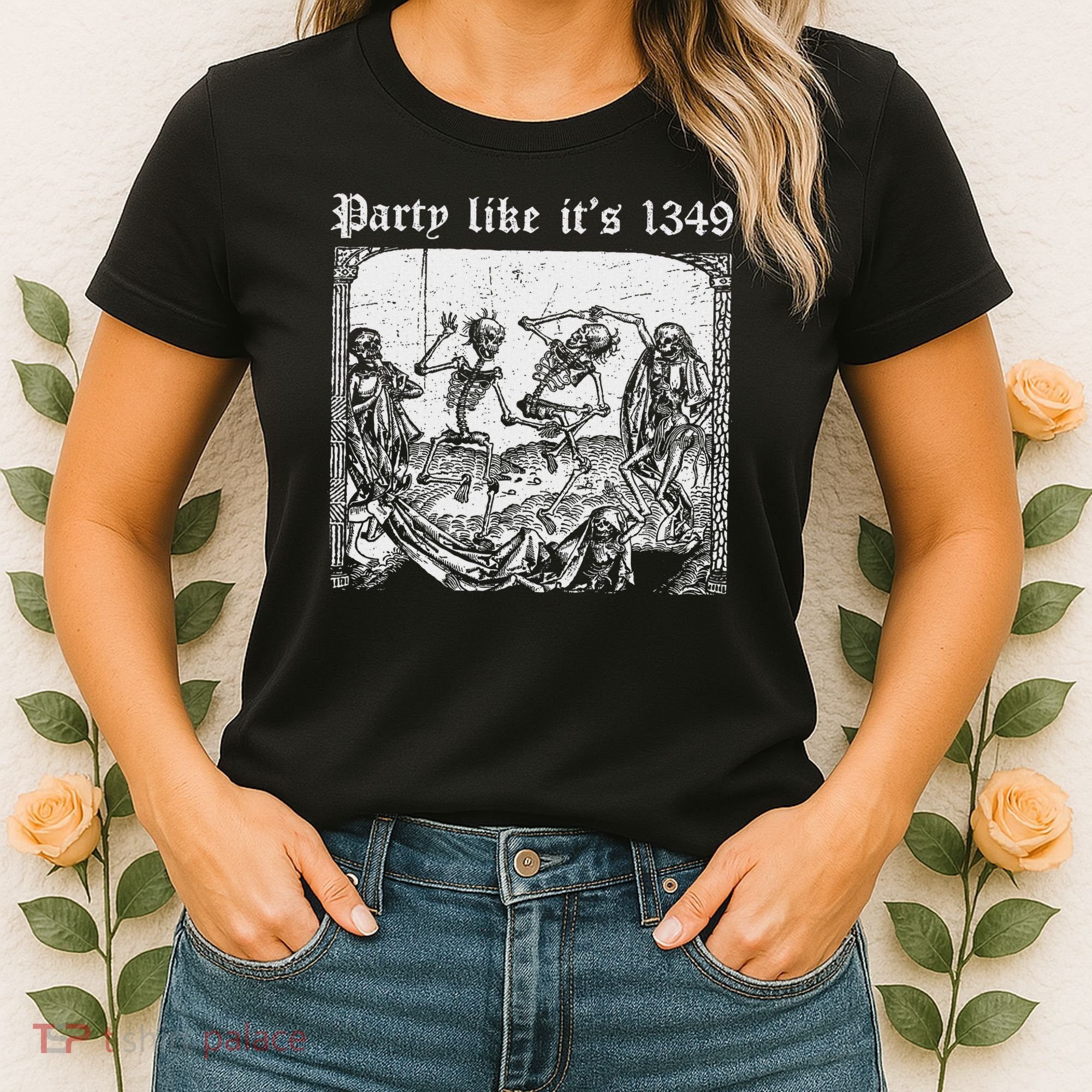 Party Like It's 1349 Black Death European Plague Rat Women's T-Shirt