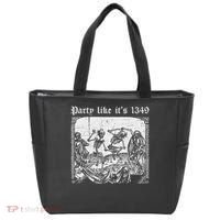 Party Like It's 1349 Black Death European Plague Rat Tote Bag thumb 0