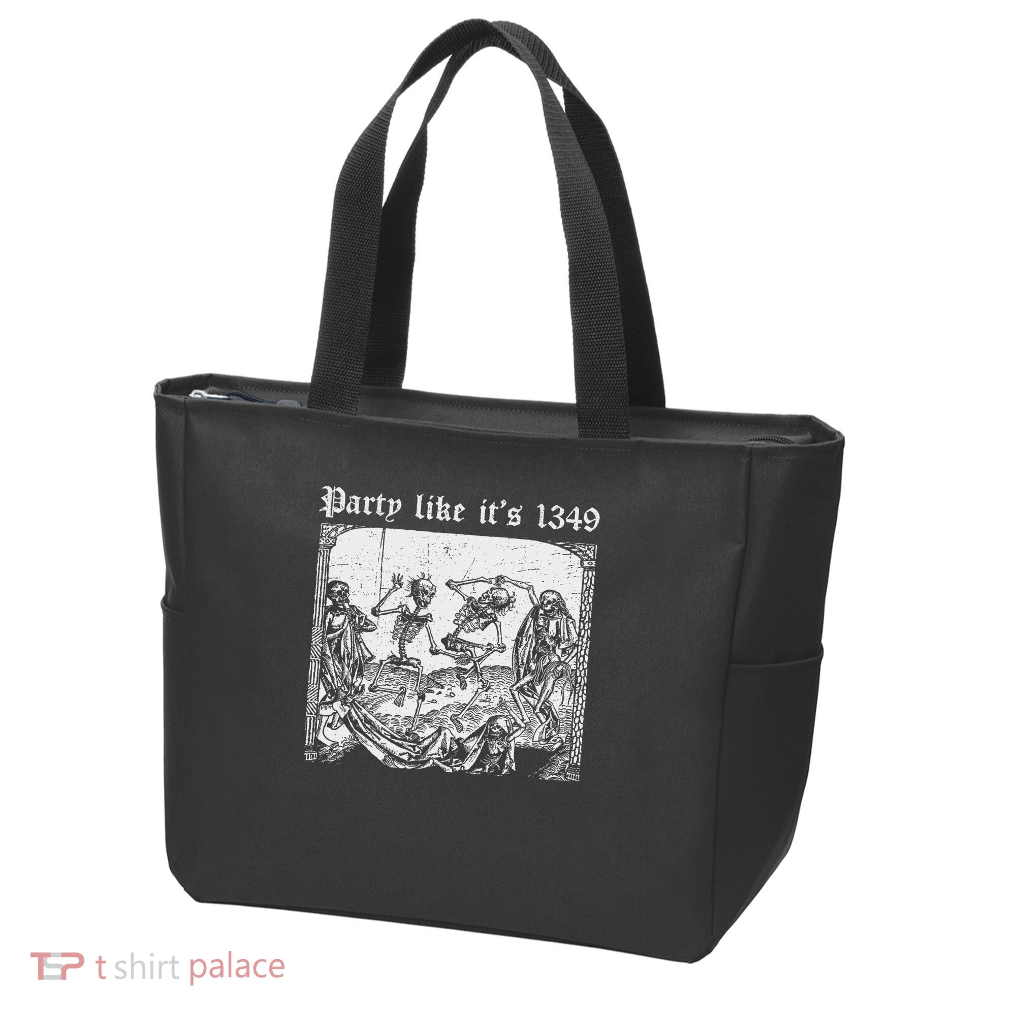 Party Like It's 1349 Black Death European Plague Rat Tote Bag