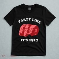 Party Like ItS 1917 Funny Communist T-Shirt thumb 5