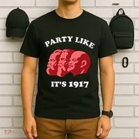 Party Like ItS 1917 Funny Communist T-Shirt thumb 6