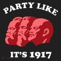 Party Like ItS 1917 Funny Communist Beanie thumb 2