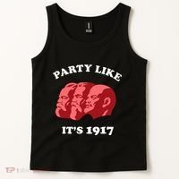 Party Like ItS 1917 Funny Communist Tank Top thumb 2