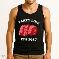 Party Like ItS 1917 Funny Communist Tank Top thumb 3