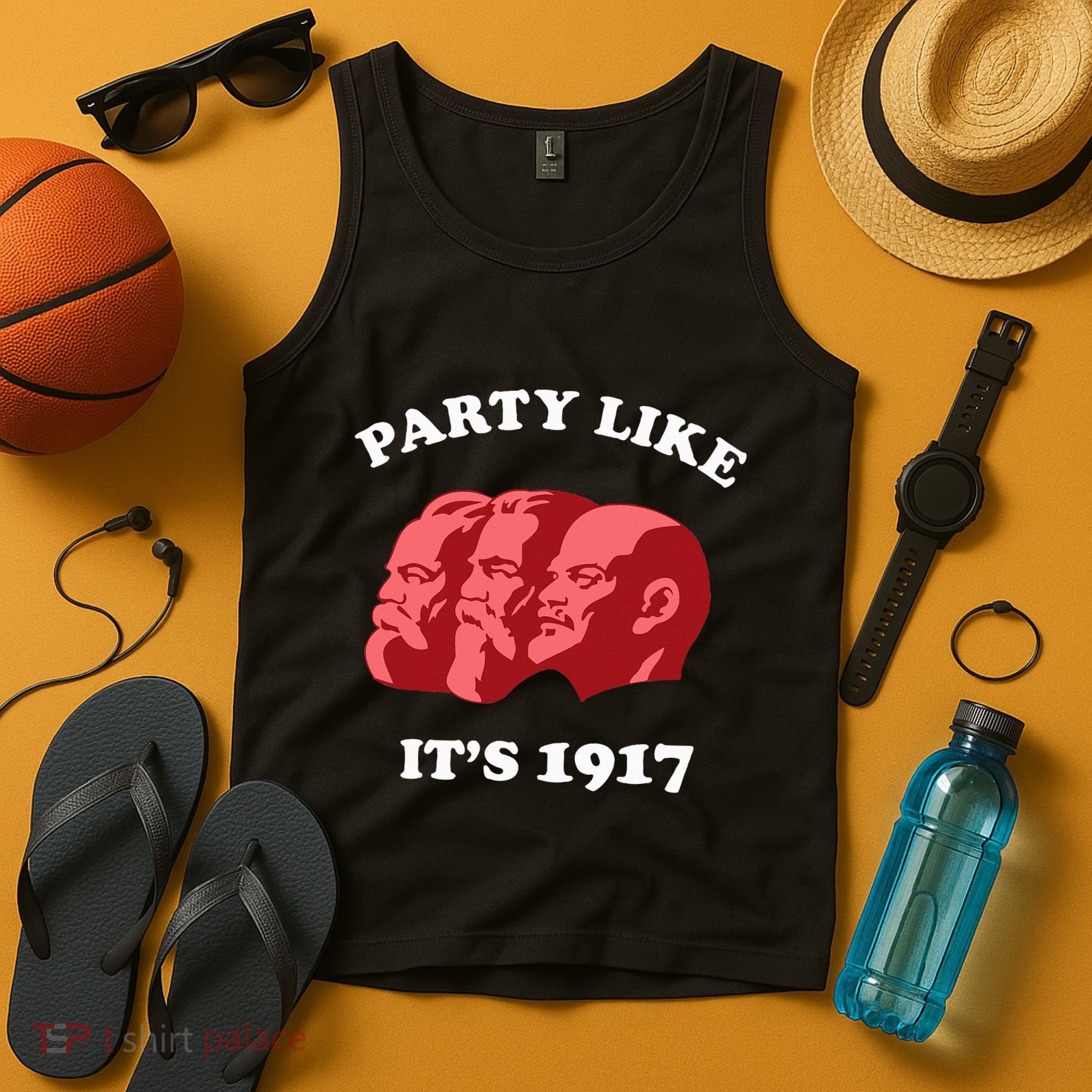 Party Like ItS 1917 Funny Communist Tank Top