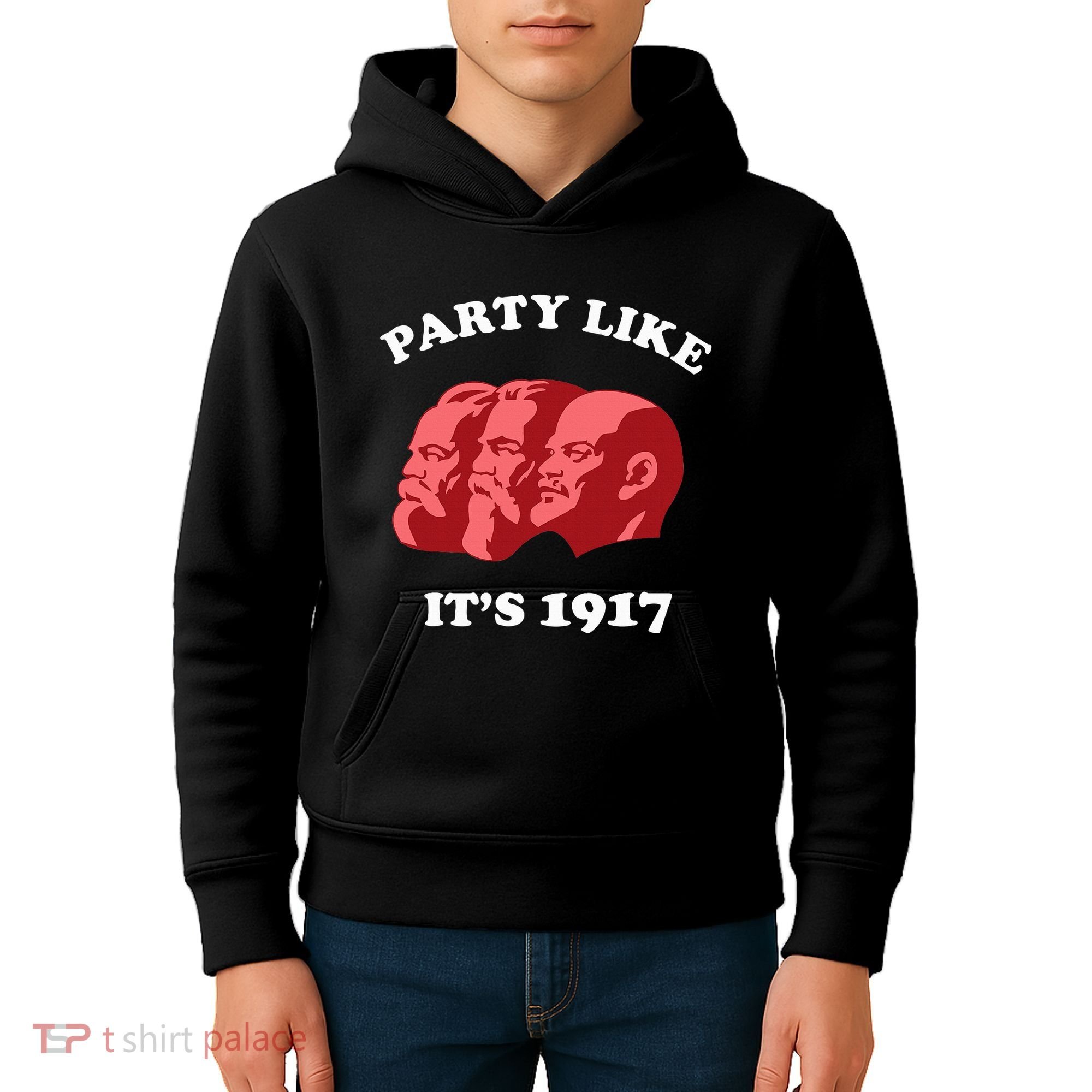 Party Like ItS 1917 Funny Communist Kids Hoodie