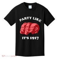 Party Like ItS 1917 Funny Communist Kids T-Shirt thumb 0
