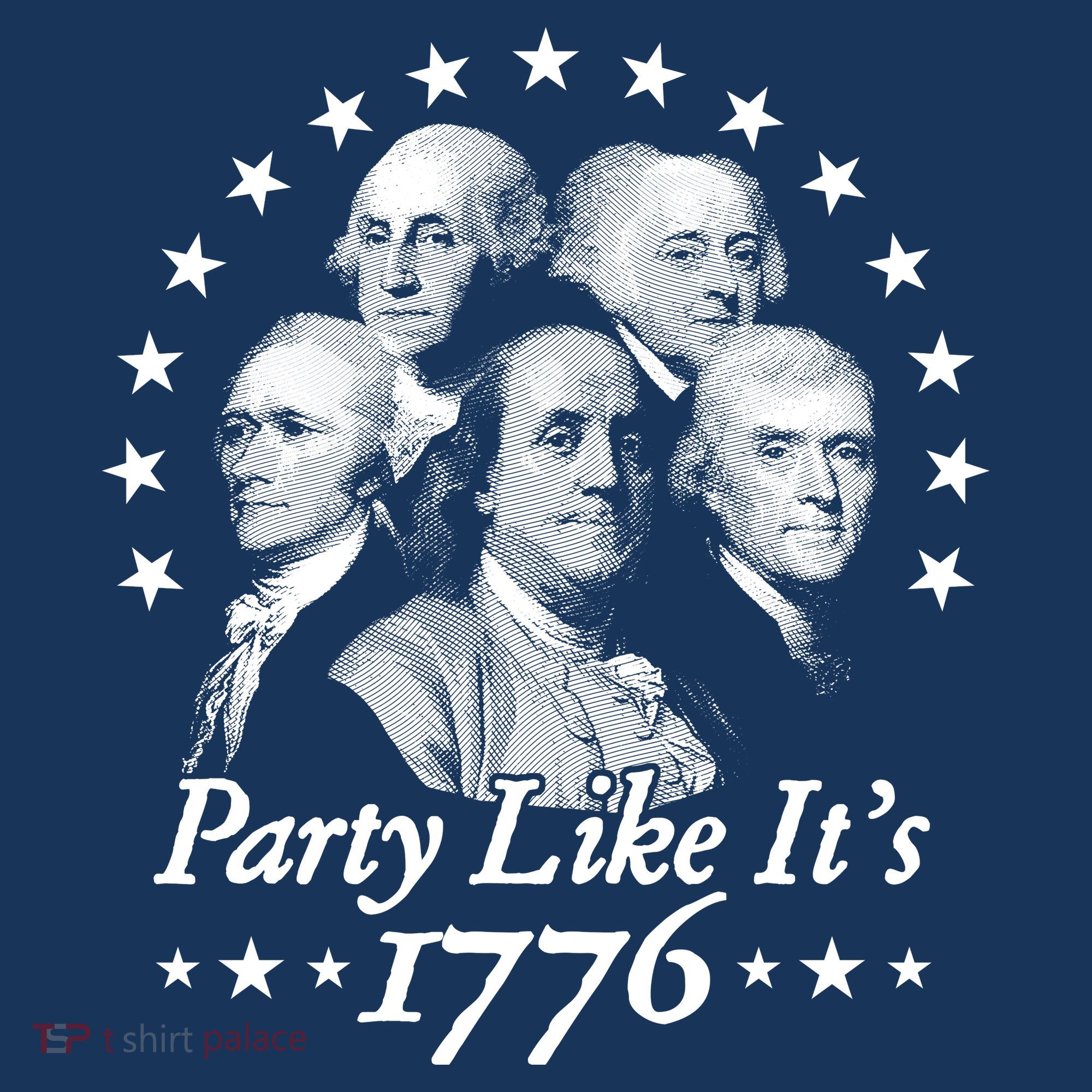 Party Like Its 1776 4th Of July Founding Fathers USA America Women's Tank Top