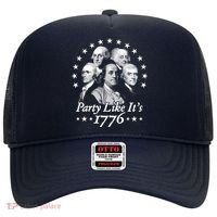 Party Like Its 1776 4th Of July Founding Fathers USA America Hat thumb 0