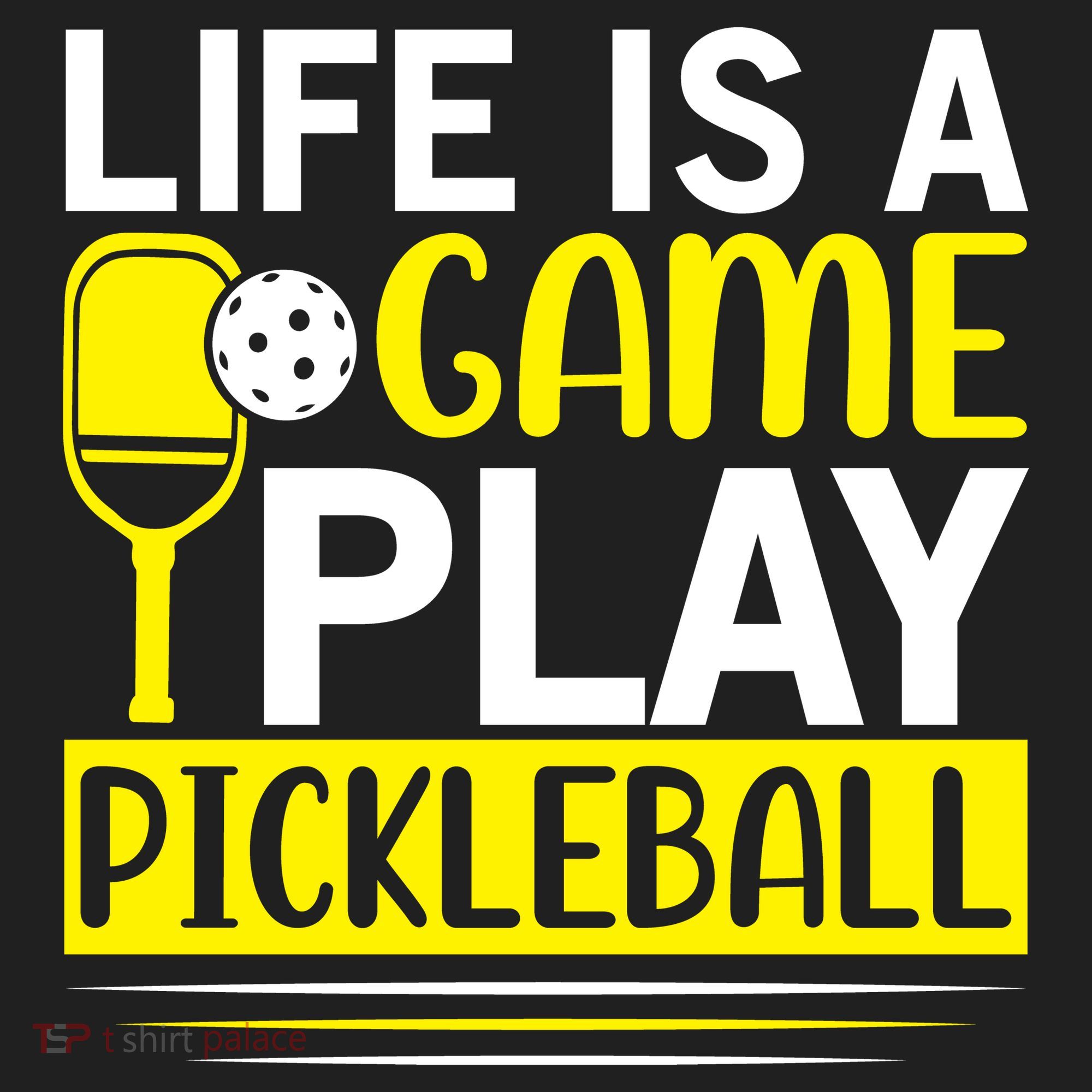 Pickleball Life Is A Game Play Pickleball Funny Pickleball Gift Tumbler