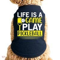 Pickleball Life Is A Game Play Pickleball Funny Pickleball Gift Doggie Tank thumb 0