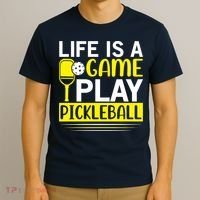 Pickleball Life Is A Game Play Pickleball Funny Pickleball Gift T-Shirt thumb 3