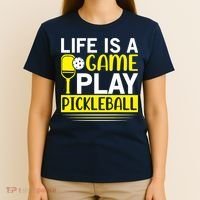 Pickleball Life Is A Game Play Pickleball Funny Pickleball Gift T-Shirt thumb 4