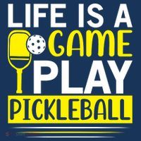 Pickleball Life Is A Game Play Pickleball Funny Pickleball Gift Polo thumb 2