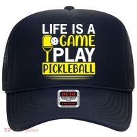 Pickleball Life Is A Game Play Pickleball Funny Pickleball Gift Hat thumb 0