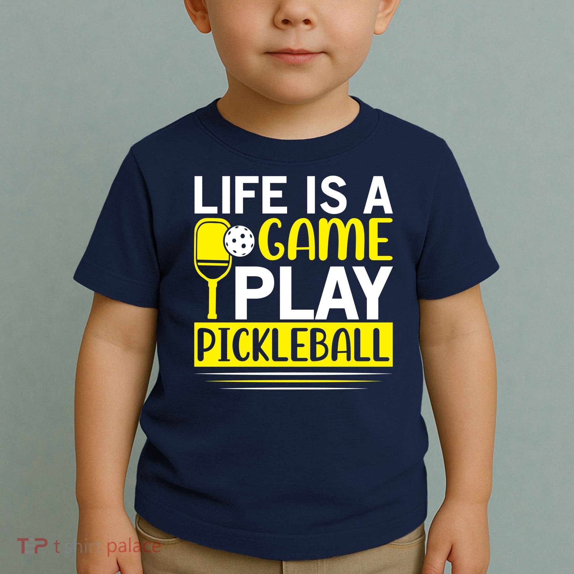 Pickleball Life Is A Game Play Pickleball Funny Pickleball Gift Toddler T-Shirt