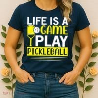 Pickleball Life Is A Game Play Pickleball Funny Pickleball Gift Women's T-Shirt thumb 2