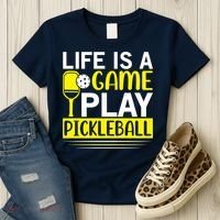Pickleball Life Is A Game Play Pickleball Funny Pickleball Gift Women's T-Shirt thumb 3