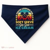 Pickleball Lover If You Want Soft Serve Go Get Ice Cream USA-Made Doggie Bandana thumb 0