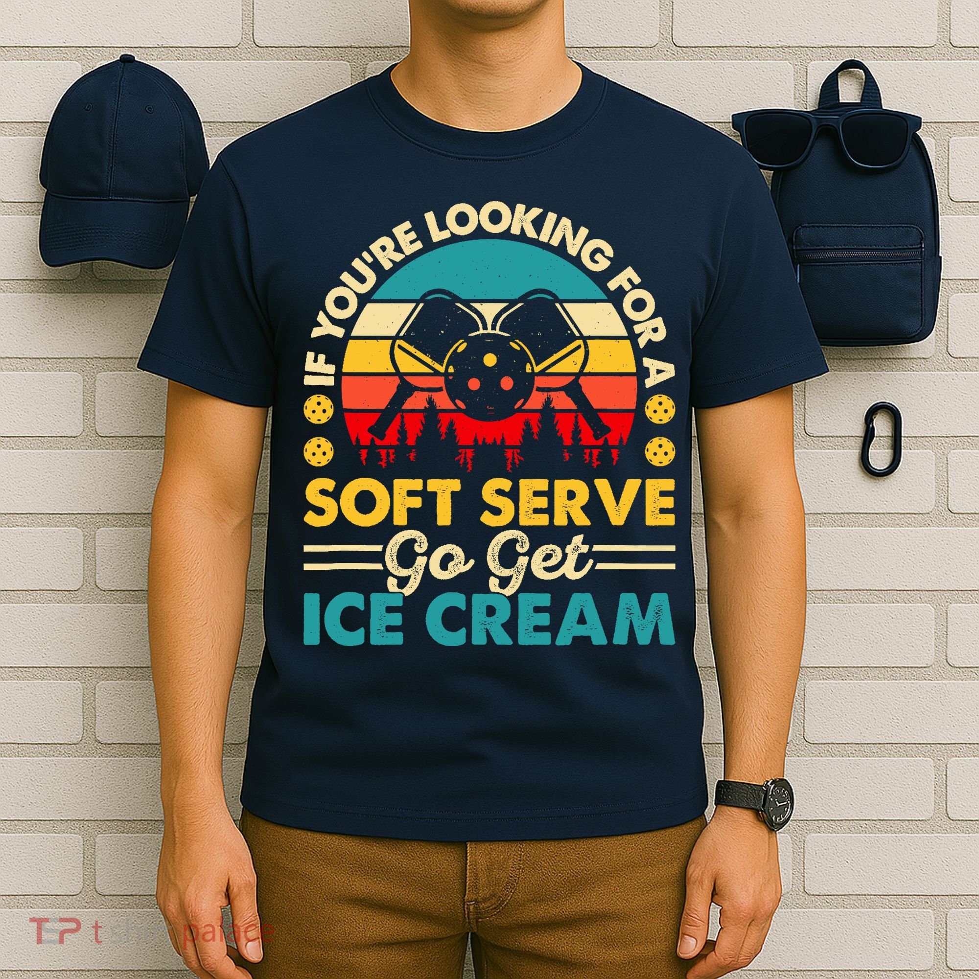 Pickleball Lover If You Want Soft Serve Go Get Ice Cream T-Shirt
