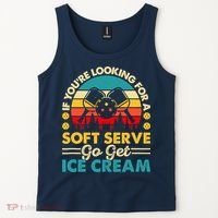 Pickleball Lover If You Want Soft Serve Go Get Ice Cream Tank Top thumb 2